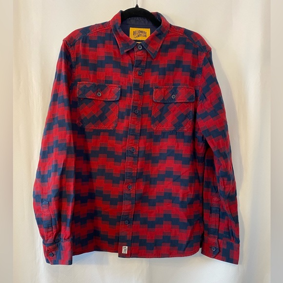 Billionaire Boys Club Other - Billionaire Boys Club Luxury Streetwear 100% Cotton Flannel Digi Plaid Shirt LG